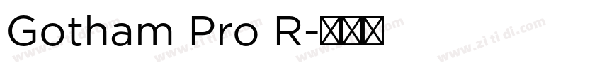 Gotham Pro R字体转换